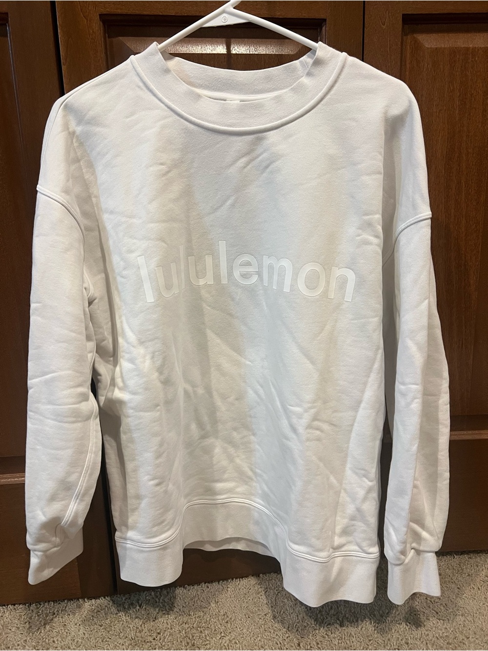 lululemon athletica White Crewneck Sweatshirt